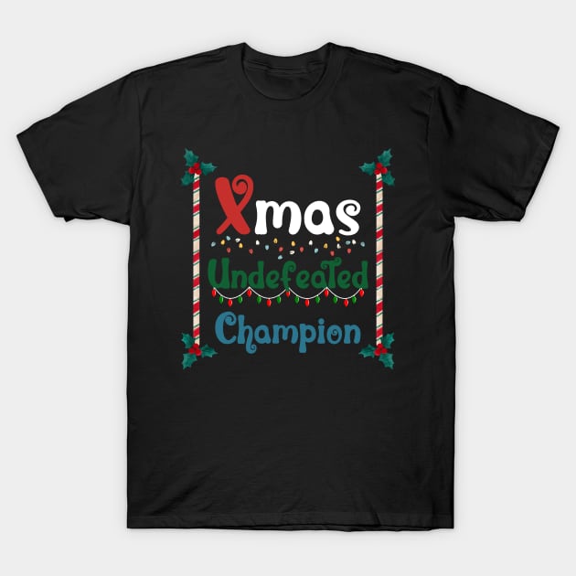Xmas Undefeated Champion T-Shirt by NICHE&NICHE